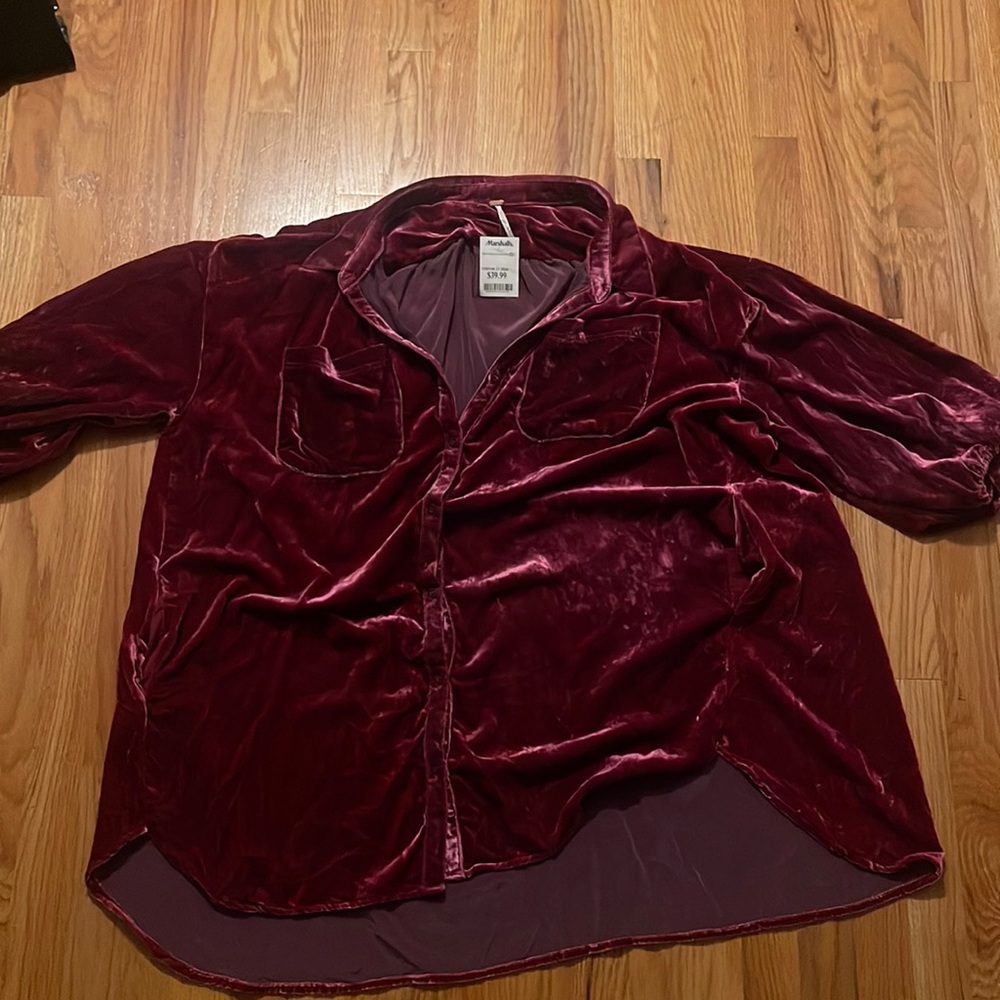 Free people velvet top